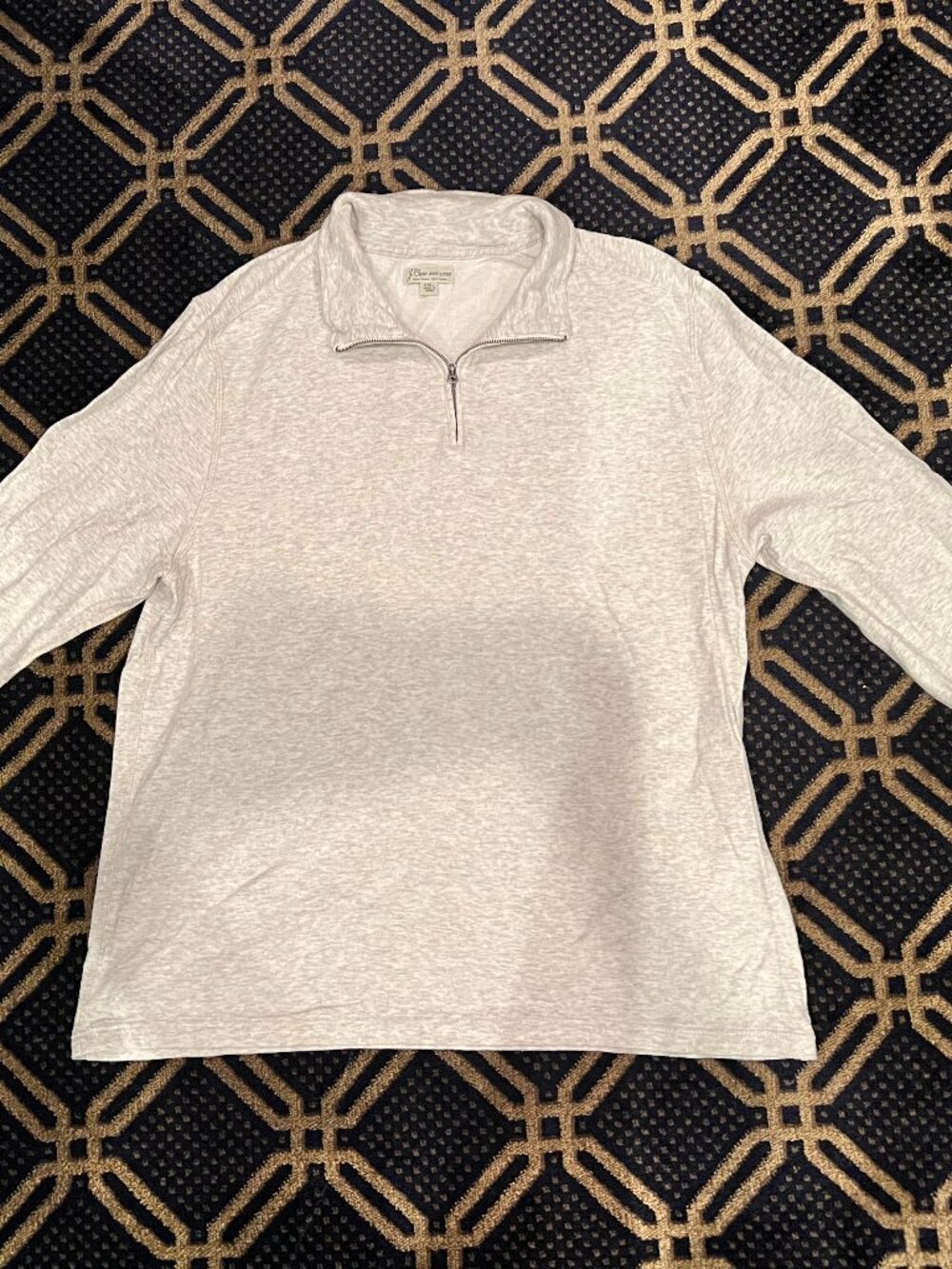 J.Crew Knit Goods Men’s XXL Heather Gray Quarter Zip Pullover